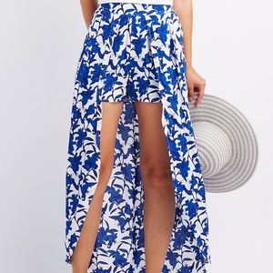 Floral Layered Maxi Shorts